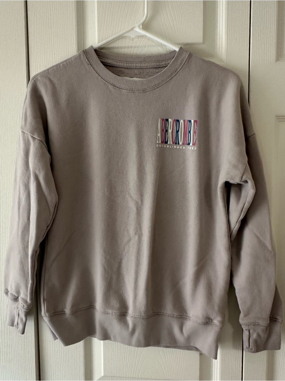 Abercrombie kids Girl’s Crewneck Sweatshirt in Taupe